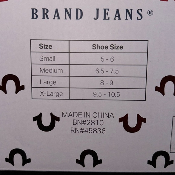 NIB-TRUE RELIGION- Denim cozy slippers size 5-6 - Picture 4 of 6